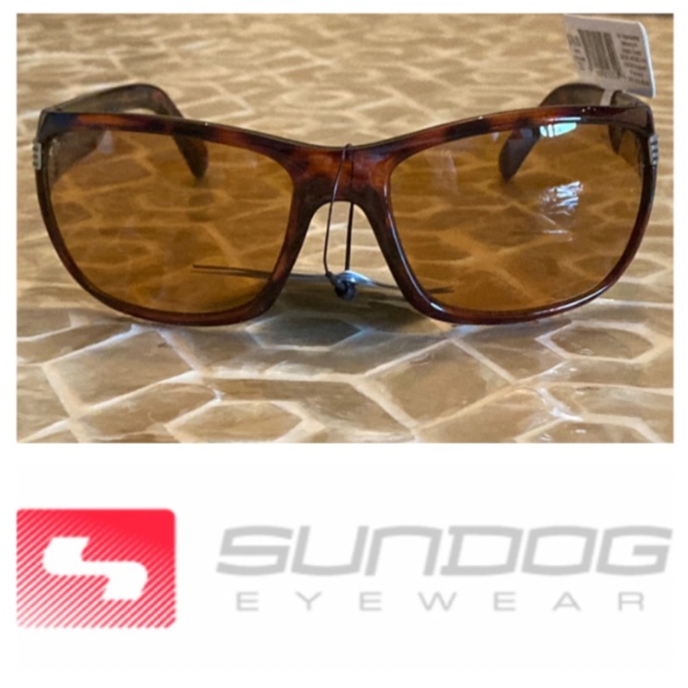NEW!  Sundog Eyewear Delta-Mela-Lens sunglasses in ‘tortoise brown’